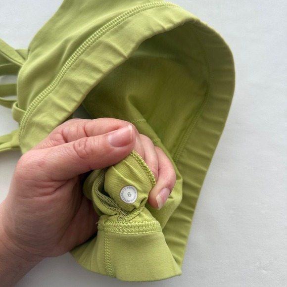 NWOT Lululemon SoulCycle Sports‎ Bra Crisscross Straps Athletic Top Chartreuse - Picture 9 of 9